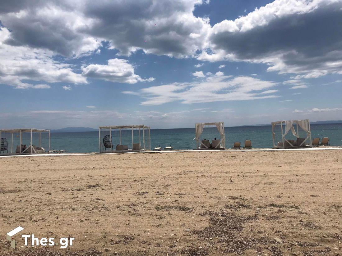 Παραλία Καλύβες Πολυγύρου Χαλκιδικής Χαλκιδική καλοκαίρι