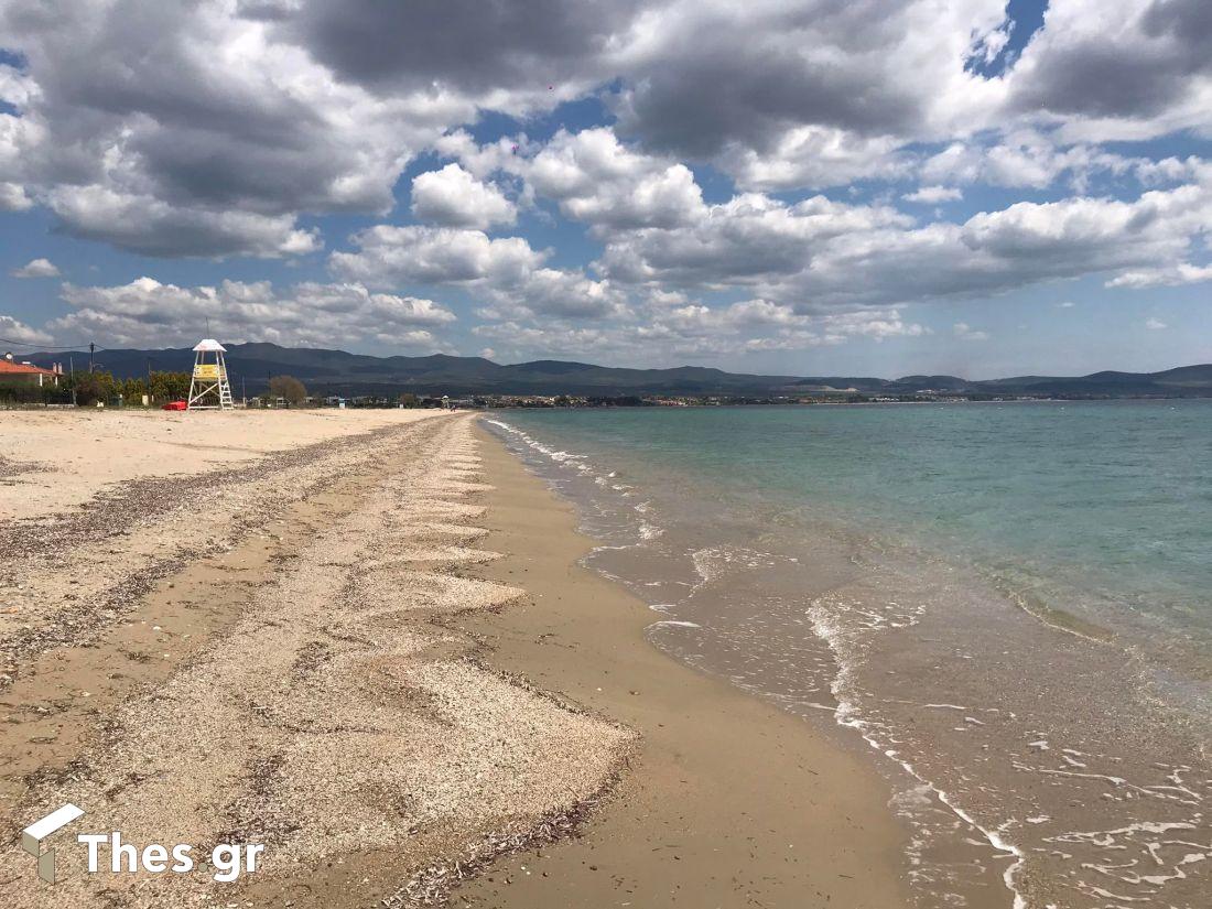 Παραλία Καλύβες Πολυγύρου Χαλκιδικής Χαλκιδική καλοκαίρι καιρός