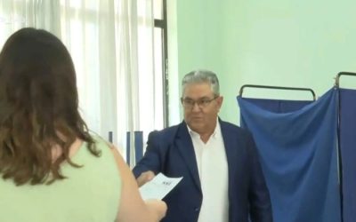 Δημήτρης Κουτσούμπας εκλογές 2023 ψήφισε στη Λαμία