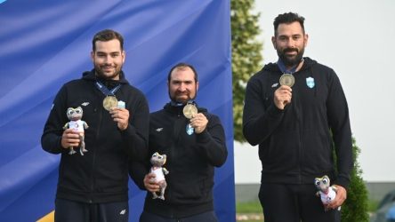 Σκοποβολή: Χάλκινο μετάλλιο για το ομαδικό του σκιτ στους Ευρωπαϊκούς Αγώνες