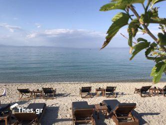 Πολύχρονο παραλία Χαλκιδική χερσόνησος Κασσάνδρας πρώτο πόδι καλοκαίρι διακοπές Κοινωνικός Τουρισμός