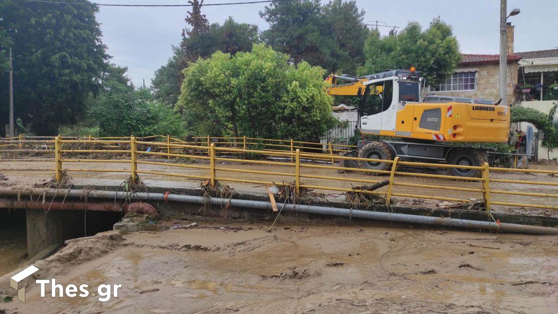 Θεσσαλονίκη ρέμα Πολίχνης υπερχείλιση