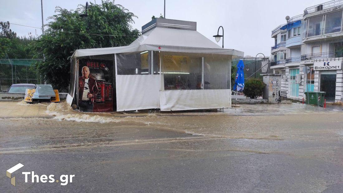 ισχυρή βροχή Θεσσαλονίκη