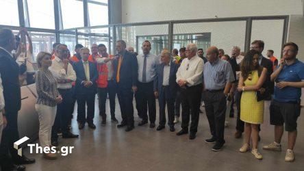Θεσσαλονίκη: Στον τερματικό σταθμό του μετρό στην Πυλαία ο Σταϊκούρας (ΦΩΤΟ)