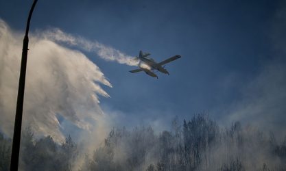 Καίγεται δασική έκταση στην Υλίκη Βοιωτίας