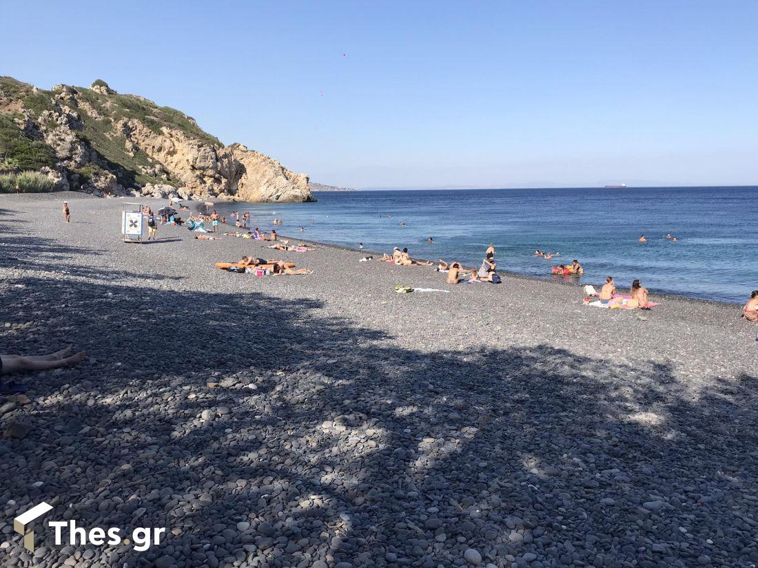 Παραλία Μαύρα Βόλια Χίος νησί Αιγαίο καλοκαίρι διακοπές θάλασσα greek beaches