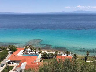 Αφυτος Χαλκιδική θέα στη θάλασσα καλοκαίρι διακοπές παραδοσιακό χωριό