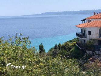 Αφυτος Χαλκιδική θέα στη θάλασσα καλοκαίρι διακοπές παραδοσιακό χωριό
