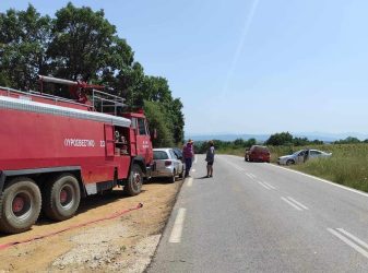 Φωτιά σε περιοχή ανάμεσα σε Σοχό και Ασκό