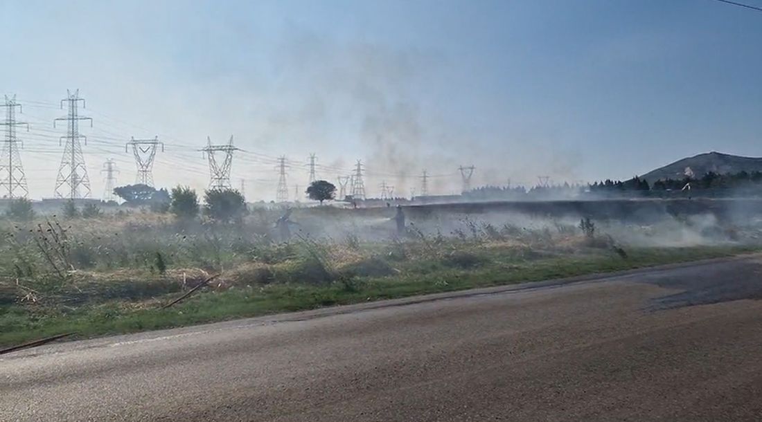 φωτιά έξω από τη Θεσσαλονίκη