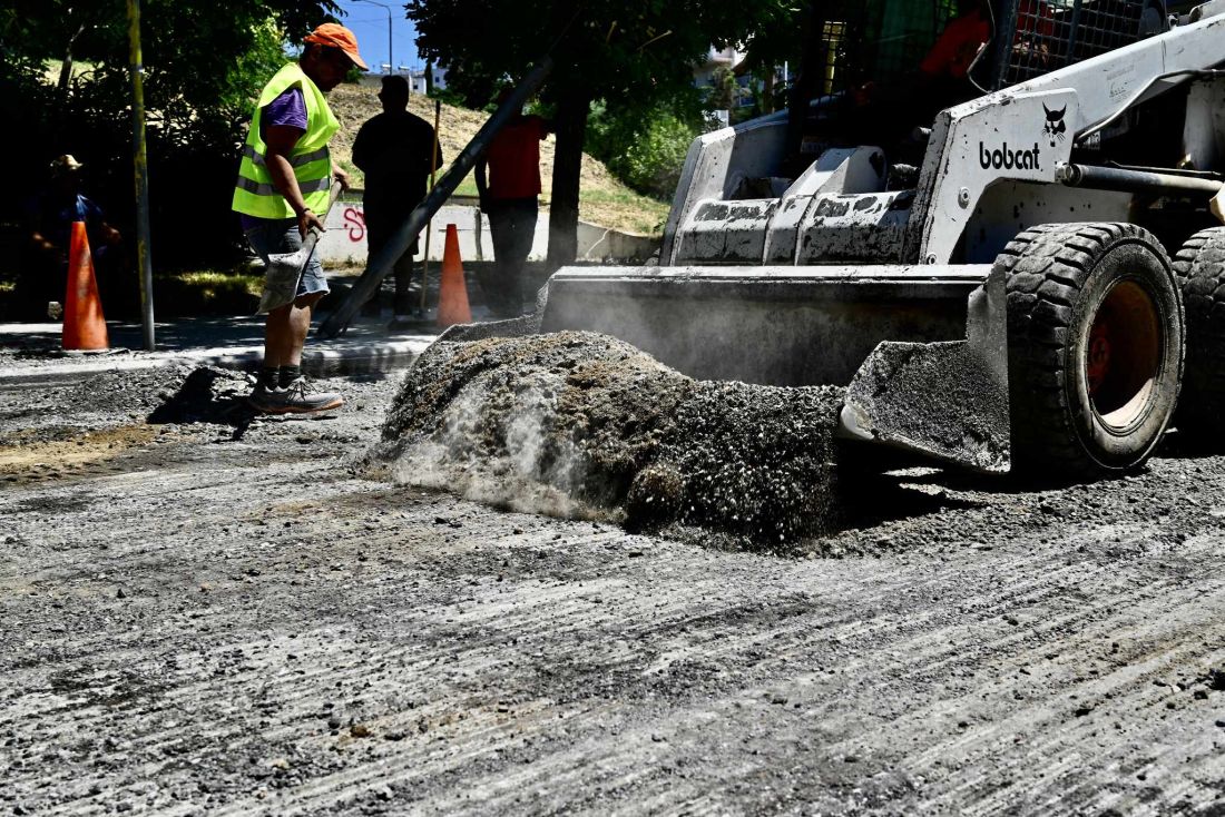 δήμος Θεσσαλονίκη εργασίες ασφαλτόστρωσης Λαμπράκη