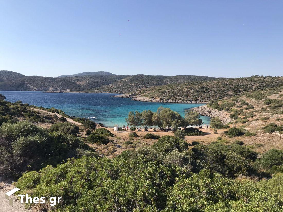 Παραλία Αγία Δύναμη Χίος καλοκαίρι διακοπές θάλασσα greek beaches