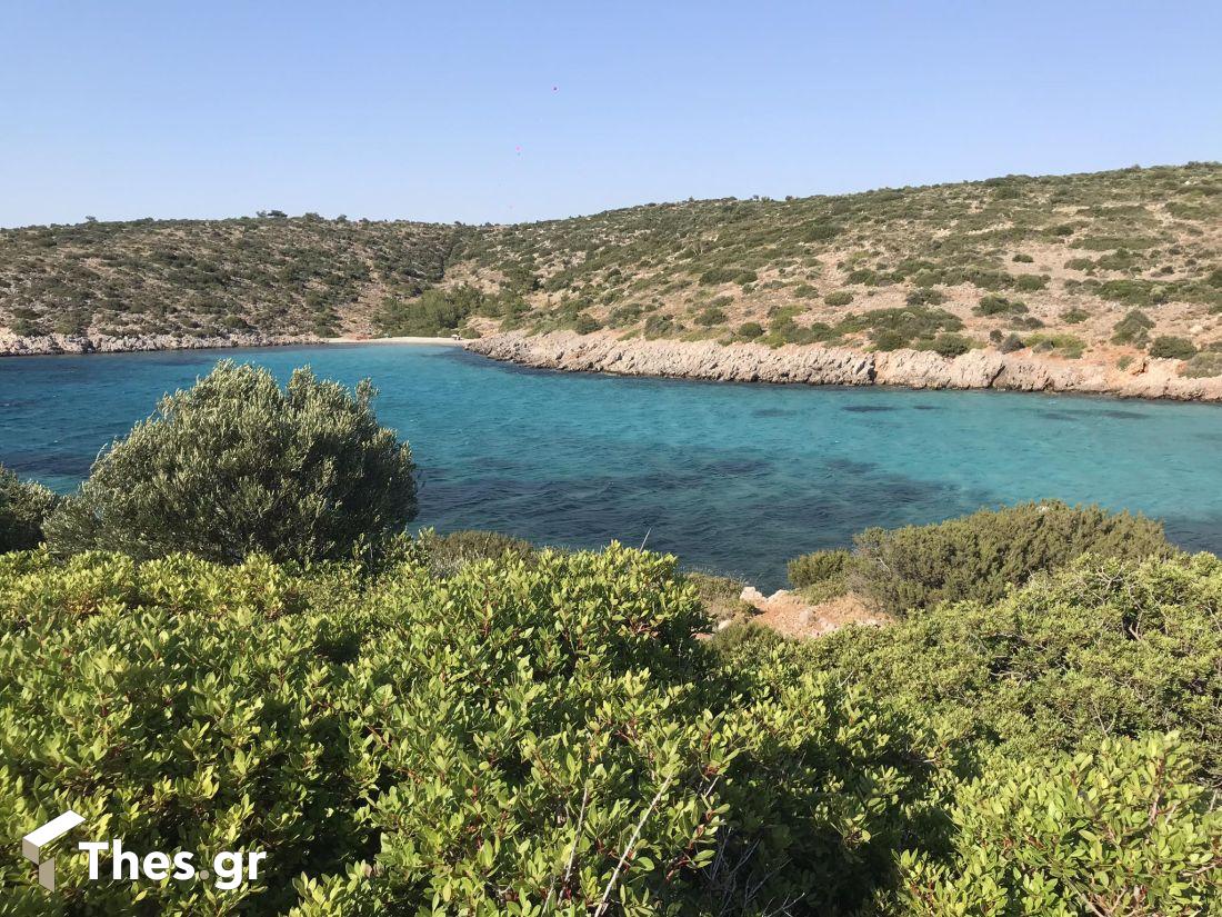 Παραλία Αγία Δύναμη Χίος καλοκαίρι διακοπές θάλασσα greek beaches