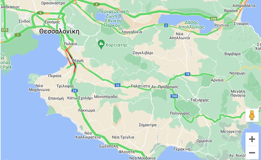 Θεσσαλονίκη κίνηση χάρτης