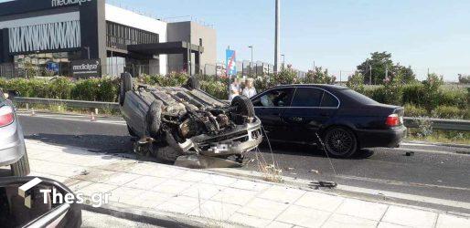 Θεσσαλονίκη: Τροχαίο στην Εσωτερική Περιφερειακή Οδό – Τραυματίστηκε ένα άτομο