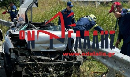 Θανατηφόρο τροχαίο στην Κατερίνη – Κατέληξαν δύο άτομα (ΒΙΝΤΕΟ)