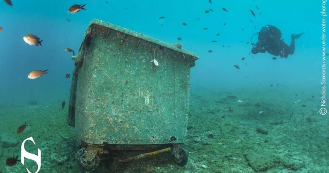 βυθός Πόρτο Κουφό χωματερή