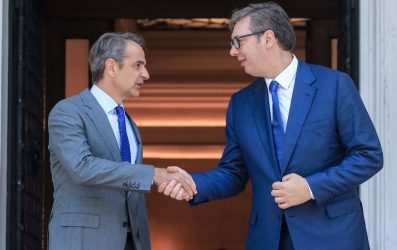 Mε τον πρόεδρο της Σερβίας συναντήθηκε ο Μητσοτάκης (ΦΩΤΟ)