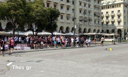 Θεσσαλονίκη: Στην πλατεία Αριστοτέλους οπαδοί της Χαρτς ενόψει ΠΑΟΚ (ΦΩΤΟ)