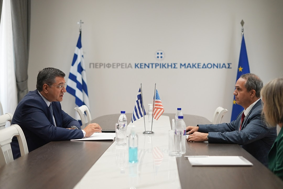 Τζιτζικώστας συνάντηση Γενικός Πρόξενος ΗΠΑ Θεσσαλονίκη