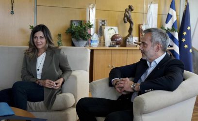 Με την Υπουργό Κοινωνικής Συνοχής και Οικογένειας συναντήθηκε ο Ζέρβας (ΦΩΤΟ)