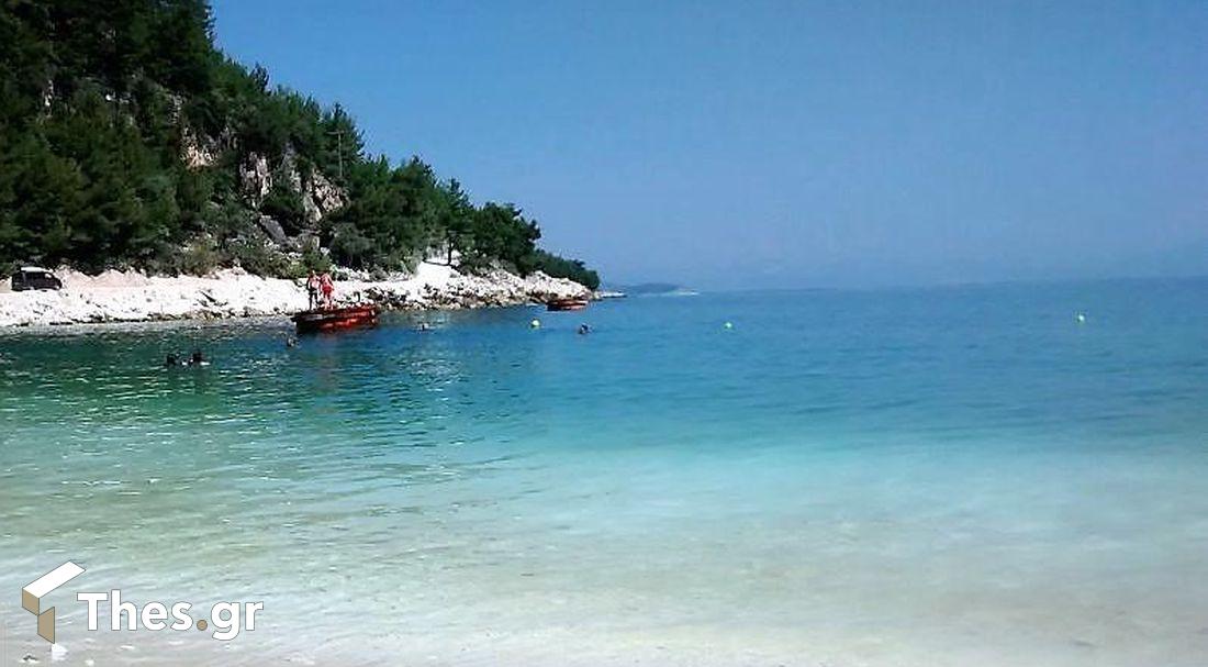 παραλία Θάσος Πόρτο Βαθύ ή Marble Beach απόδραση διακοπές νησί