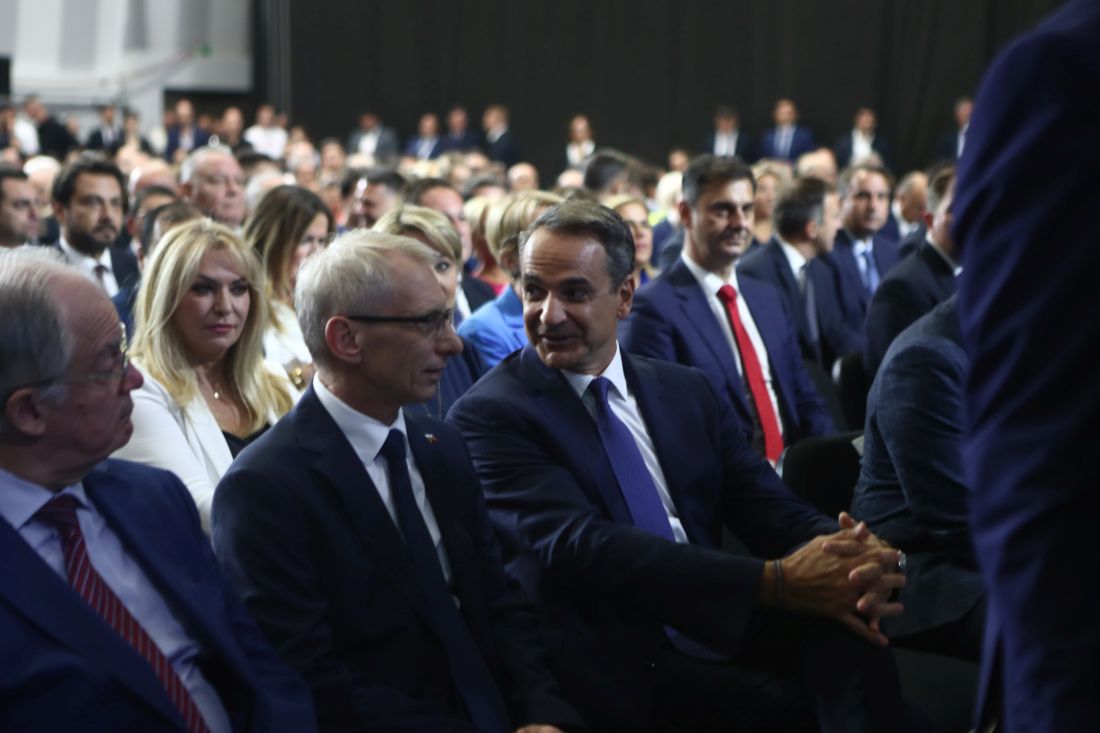 Ομιλία Πρωθυπουργού Κυριάκου Μητσοτάκη Βελλίδειο Συνεδριακό Κέντρο 87η ΔΕΘ Θεσσαλονίκη άφιξη επισήμων