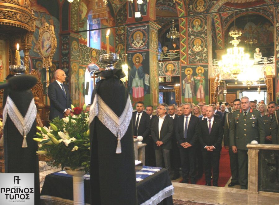 Την Ημέρα Μνήμης για τις σφαγές της Δράμας τίμησε ο Νίκος Δένδιας