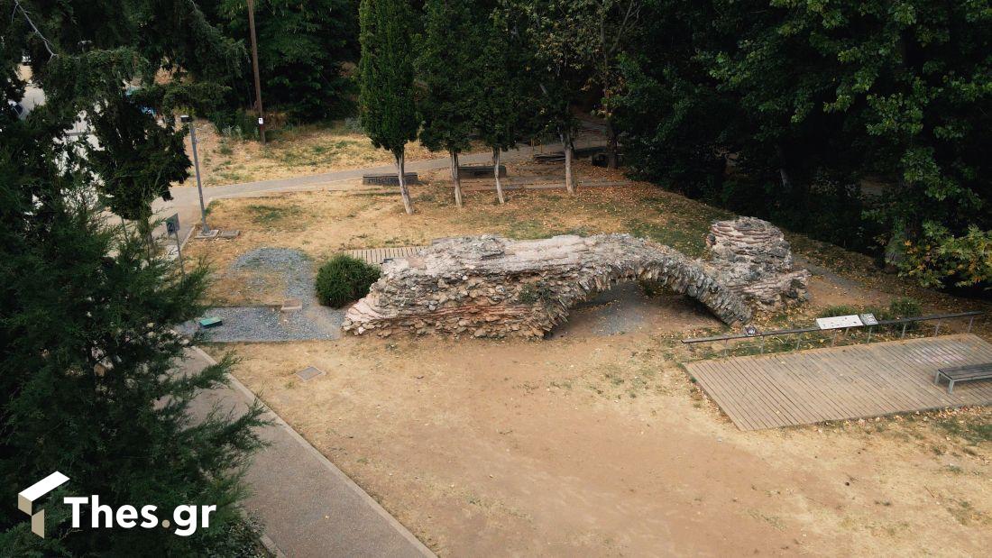 ελαιόρεμα Πυλαίας Πυλαία Θεσσαλονίκη βόλτα πόλη πεζοπορία εικόνα από drone