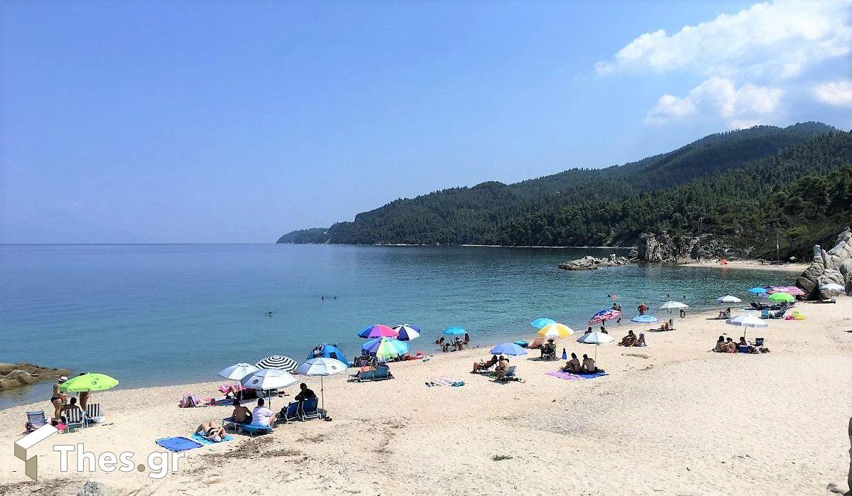 Παραλία Φάβα Σιθωνία Βουρβουρού καλοκαίρι θάλασσα διακοπές Fava Beach Sithonia Chalkidiki Χαλκιδική