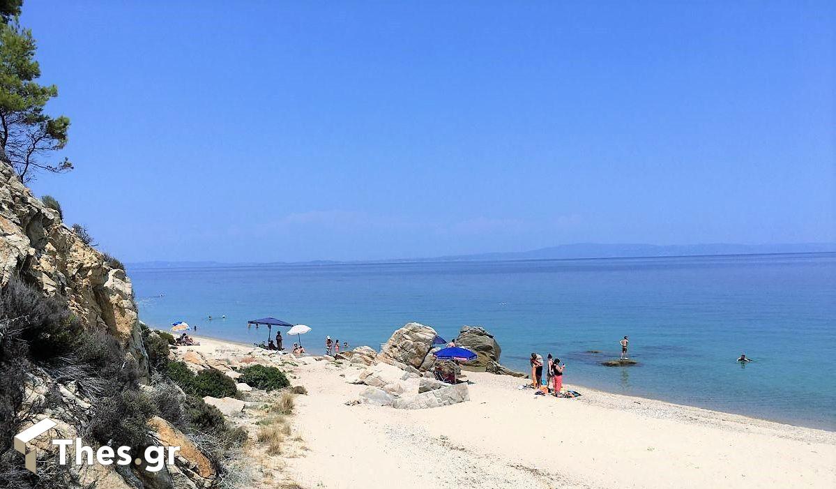 Παραλία Φάβα Σιθωνία Βουρβουρού καλοκαίρι θάλασσα διακοπές Fava Beach Sithonia Chalkidiki Χαλκιδική