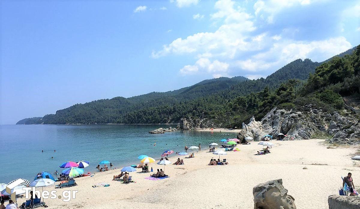Παραλία Φάβα Σιθωνία Βουρβουρού καλοκαίρι θάλασσα διακοπές Fava Beach Sithonia Chalkidiki Χαλκιδική