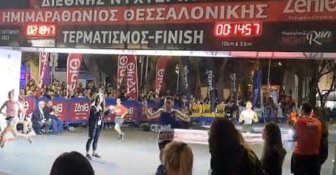 11ος Νυχτερινός Ημιμαραθώνιος Θεσσαλονίκης: Ορφέας Ιωάννου και Μελίσα Αναστασάκης πρώτοι στα 5.000μ.