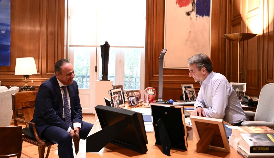 Κυριάκος Μητσοτάκης Στέλιος Αγγελούδης