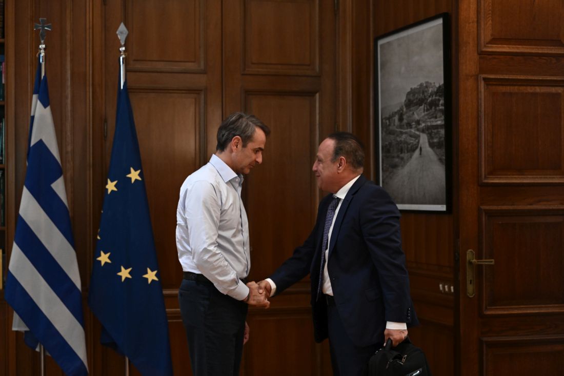 Κυριάκος Μητσοτάκης Στέλιος Αγγελούδης
