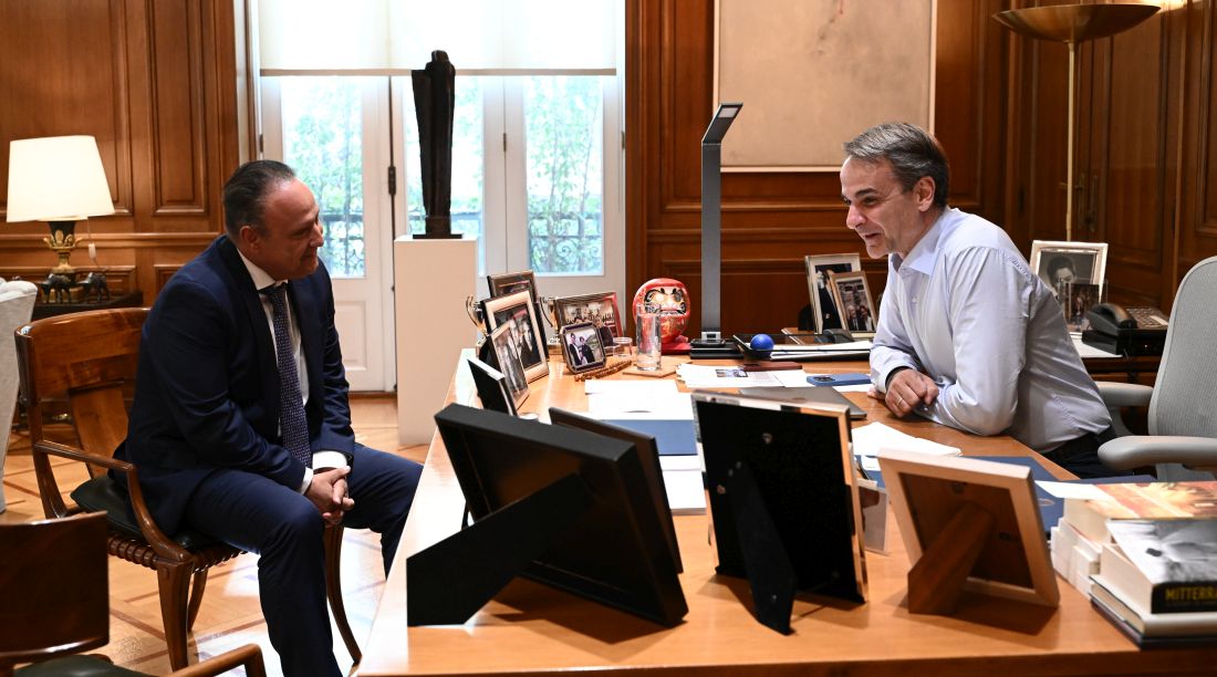 Κυριάκος Μητσοτάκης Στέλιος Αγγελούδης