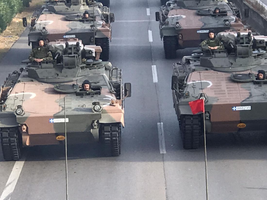 δοκιμαστική παρέλαση 28η Οκτωβρίου Θεσσαλονίκη