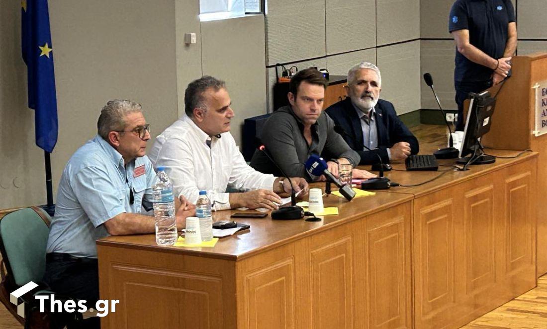 Στέφανος Κασσελάκης πρόεδρος ΣΥΡΙΖΑ επίσκεψη ΕΚΑΒ Θεσσαλονίκη