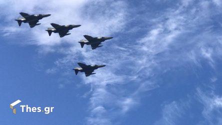 Σείστηκε ο ουρανός της Θεσσαλονίκης από τα μαχητικά αεροσκάφη (ΒΙΝΤΕΟ & ΦΩΤΟ)
