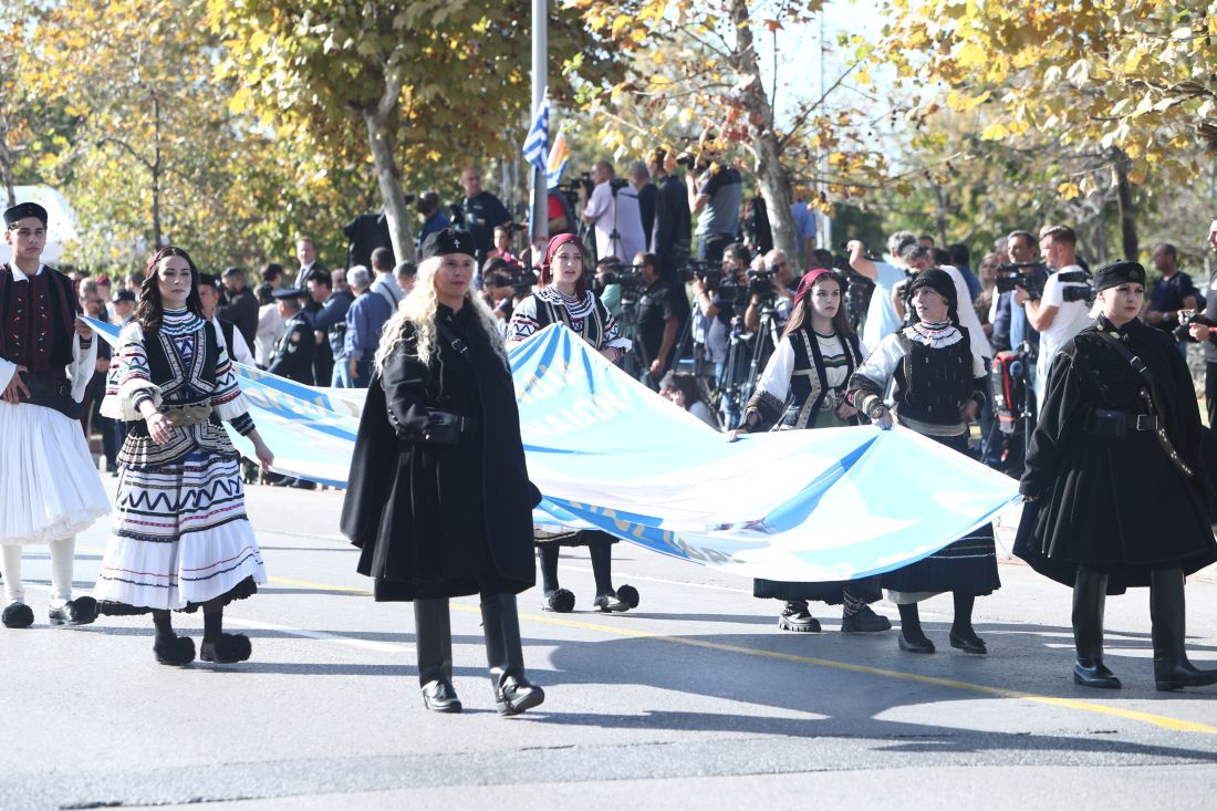 Στρατιωτική παρέλαση στην Θεσσαλονίκη για την Εθνική Επέτειο της 28ης Οκτωβρίου 1940. Σάββατο 28 Οκτωβρίου 2023