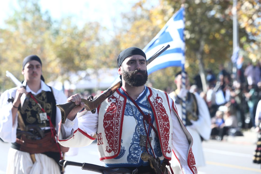 Στρατιωτική παρέλαση στην Θεσσαλονίκη για την Εθνική Επέτειο της 28ης Οκτωβρίου 1940. Σάββατο 28 Οκτωβρίου 2023