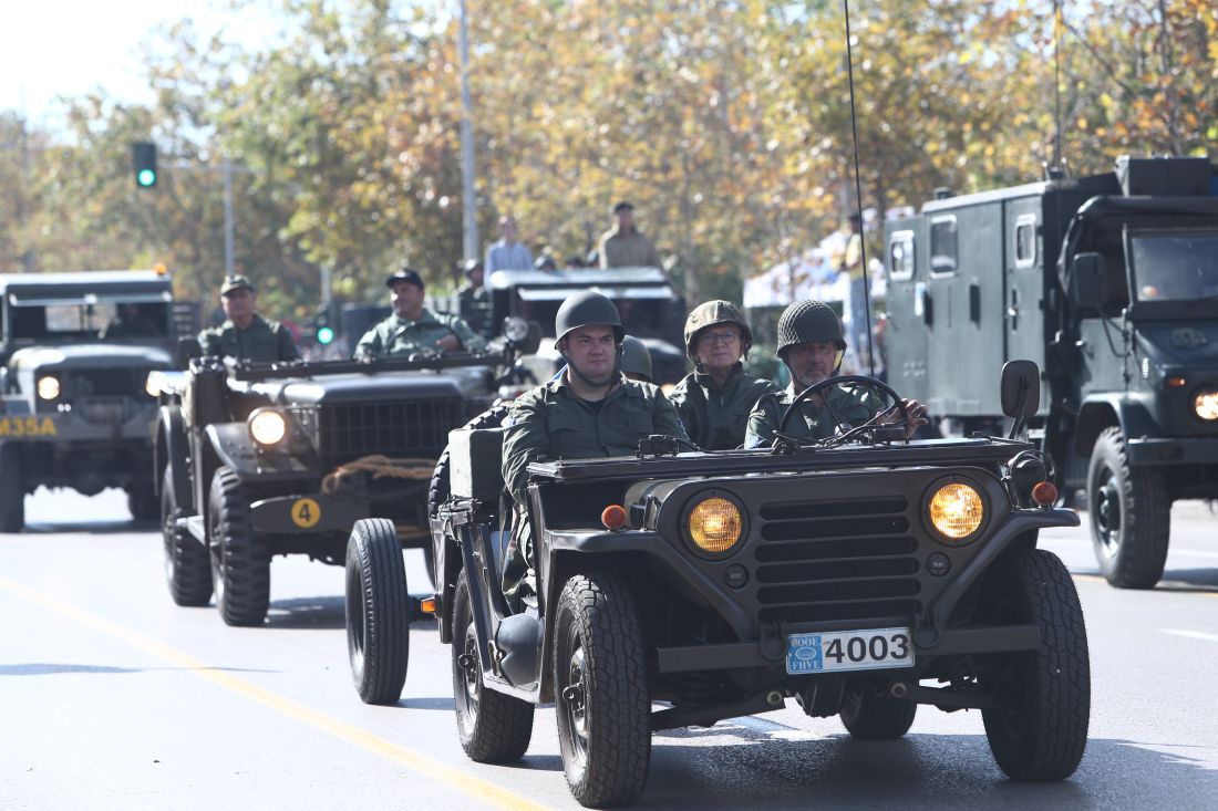 Στρατιωτική παρέλαση στην Θεσσαλονίκη για την Εθνική Επέτειο της 28ης Οκτωβρίου 1940. Σάββατο 28 Οκτωβρίου 2023