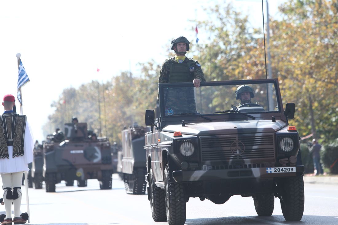 Στρατιωτική παρέλαση στην Θεσσαλονίκη για την Εθνική Επέτειο της 28ης Οκτωβρίου 1940. Σάββατο 28 Οκτωβρίου 2023