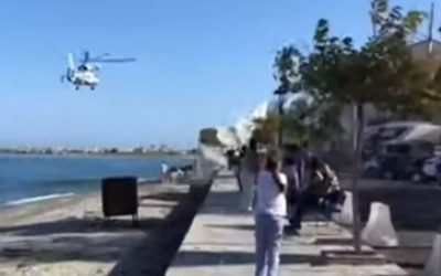 Ελικόπτερο του λιμενικού πέταξε χαμηλά και τραυμάτισε 42χρονη στον Πλαταμώνα (ΒΙΝΤΕΟ)