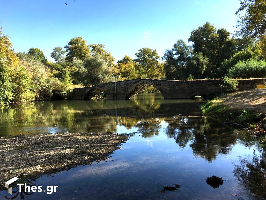 Σταθμός Αγγίστας Σερρών Σέρρες Αρχαία Γέφυρα ποταμός Αγγίτης παραπόταμος Στρυμόνα φύση νερά δέντρα