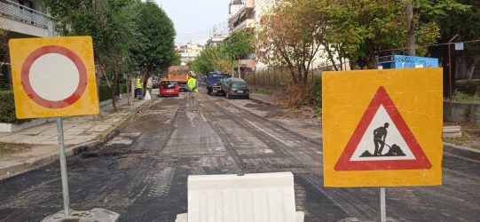 Συνεχίζονται οι ασφαλτοστρώσεις στην Καλαμαριά (ΦΩΤΟ)