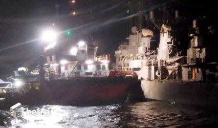 Θεσσαλονίκη: Τρύπησε το αντιτορπιλικό “Βέλος” λόγω των θυελλωδών ανέμων (ΒΙΝΤΕΟ & ΦΩΤΟ)