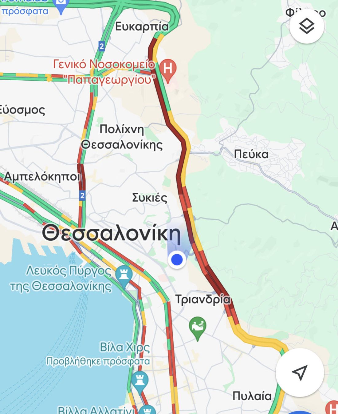 κίνηση μποτιλιάρισμα