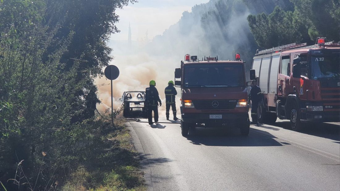 αυτοκίνητο φωτιά Θεσσαλονίκη