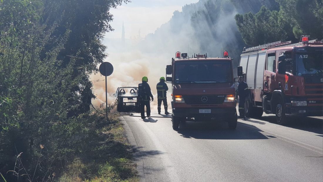 αυτοκίνητο φωτιά Θεσσαλονίκη